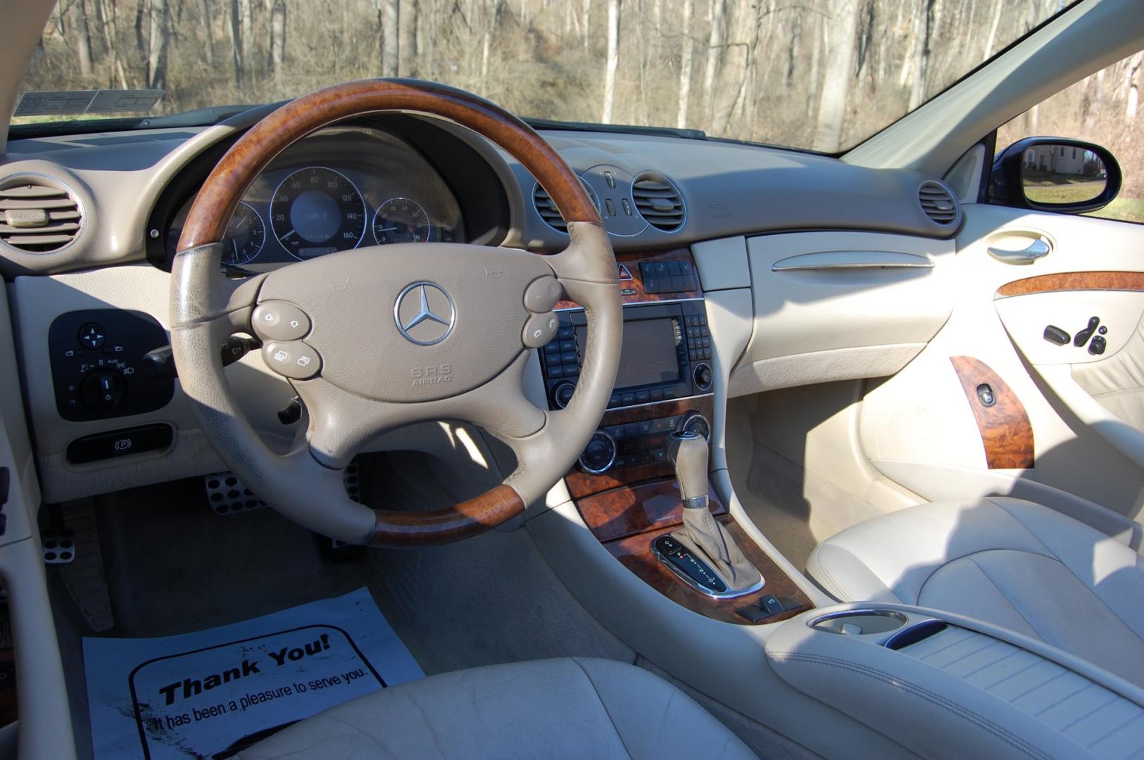 2009 Blue /Beige Mercedes-Benz CLK-Class (WDBTK56FX9T) with an 3.5 Liter engine, Automatic transmission, located at 6528 Lower York Road, New Hope, PA, 18938, (215) 862-9555, 40.358707, -74.977882 - 2009 Mercedes-Benz CLK 350 Convertible, low mileage, clean condition inside and out. 3.5 Liter V6 engine, automatic transmission, tilt wheel, cruise control, wood trim, 3 Master keys, dual heated power seats, windows, mirrors, central locking system, 19 " Alloy wheels, 4 good all season tires, AM/F - Photo#27